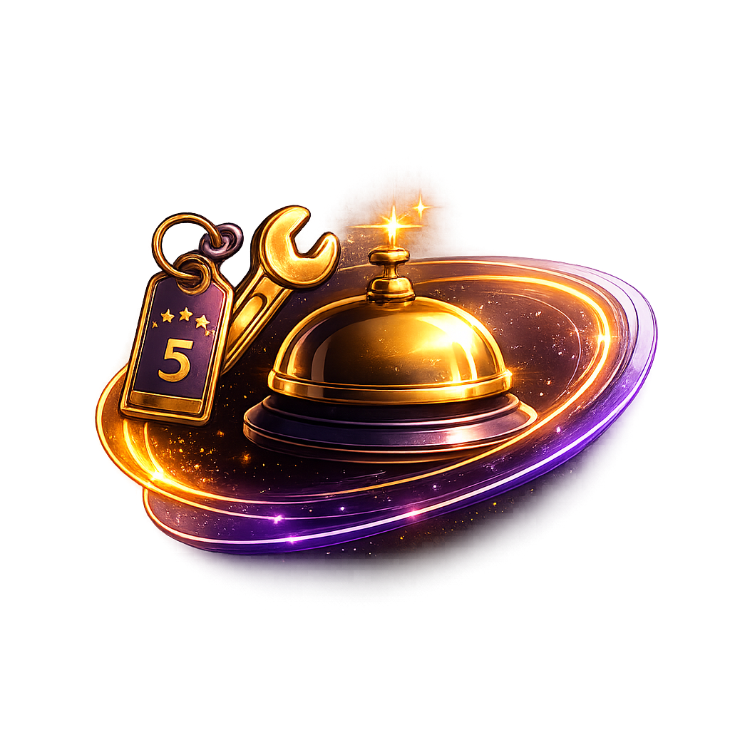 Hospitality industry mission icon