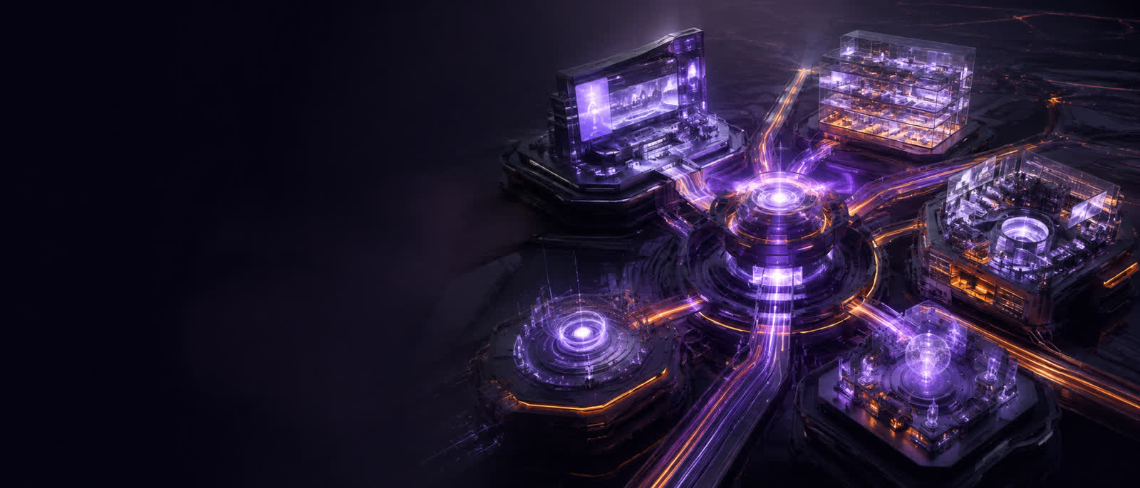 Five interconnected digital platform environments powering one central business engine