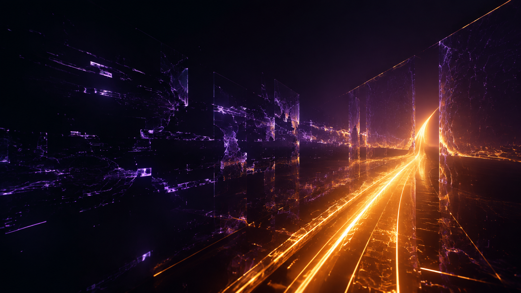 Fragmented digital signals reconnecting into a clear visibility pathway